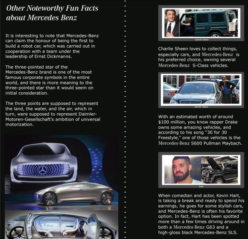 Mercedes Infographic