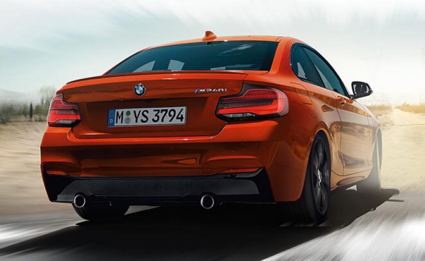bmw 2 series coupe rear angle