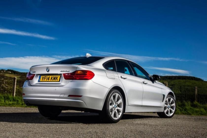 bmw 4 series gran coupe rear angle