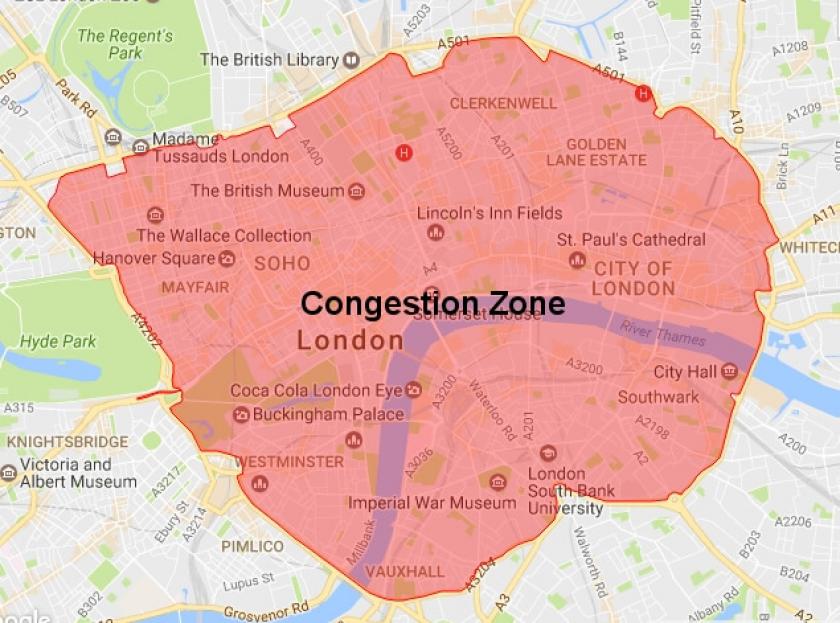Congestion Zone in London