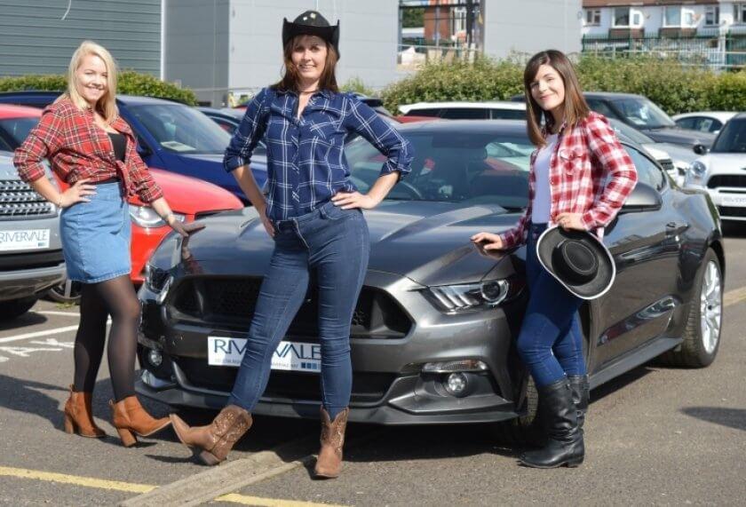 ford mustang and cowboy boots