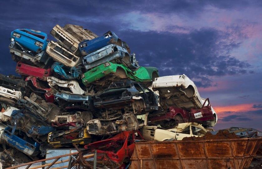pile of cars 